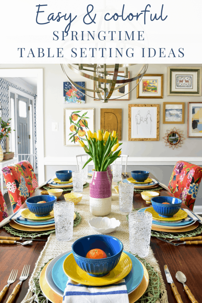Easy Spring Dining Table Decor Ideas - Kate Decorates inside Dining Room Table Decorating Ideas For Spring