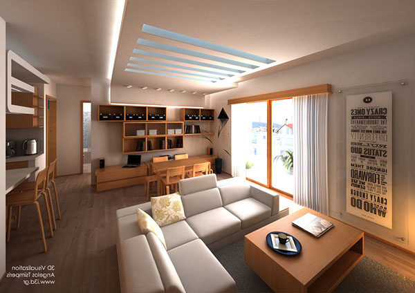 Interior Design Of A Two Bedroom Apartment On Behance for Two Bedroom Apartment Interior Design Ideas