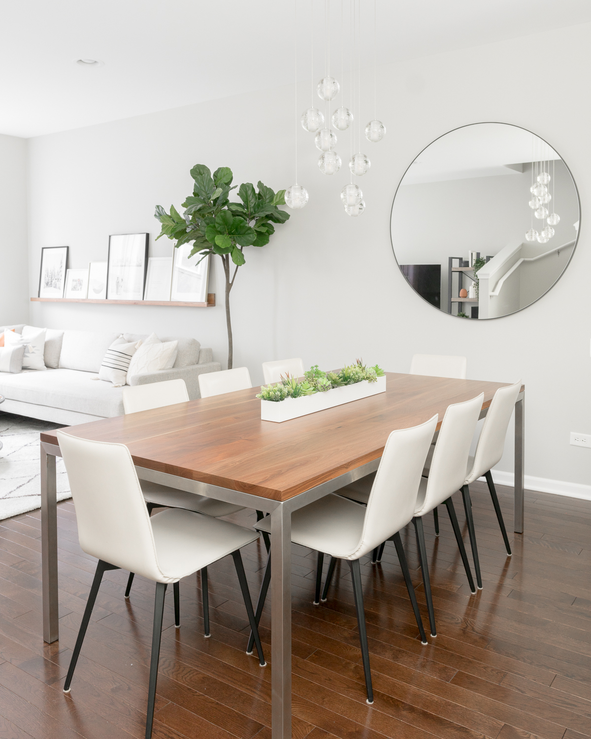 Our Modern Dining Room Design - Viv &amp; Tim with regard to Natural materials and textures in current dining room furniture design