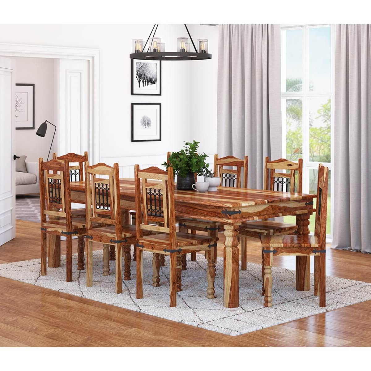 Rustic Dining Room Table inside Rustic Dining Room Table Set With Bench