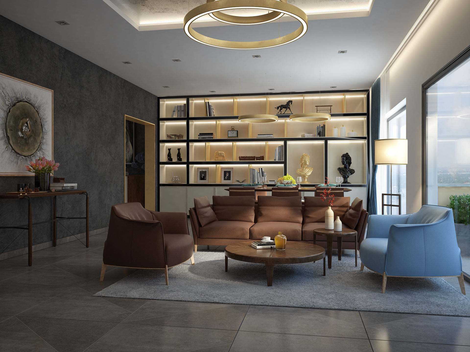 Types Of Spacious Modern Living Room Designs Which Arranged With Luxury ... intended for Maximizing storage without sacrificing aesthetic appeal in compact homes