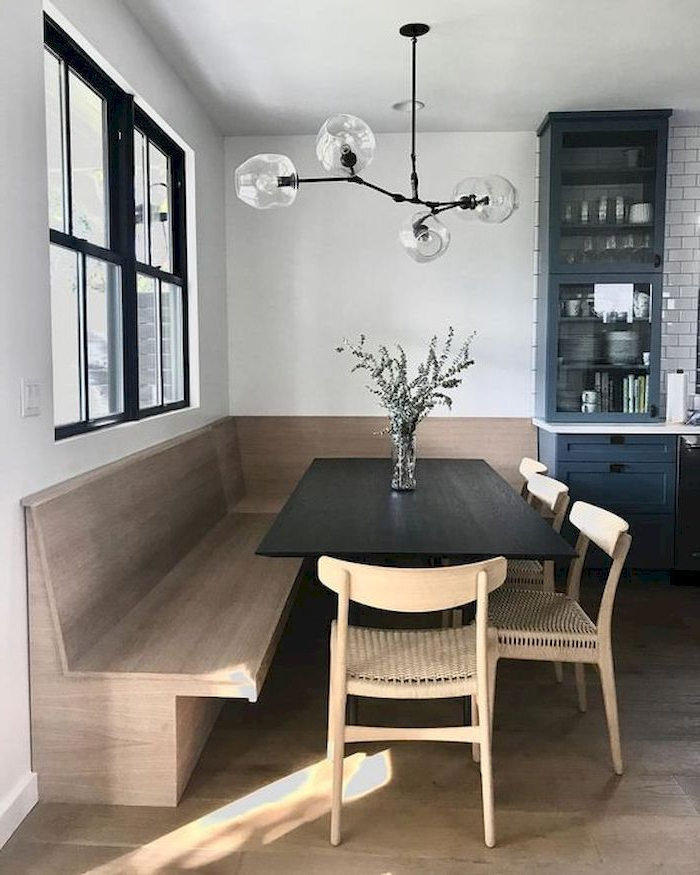 10 Sleek And Modern Breakfast Nook That Fit Any Style - Godiygo.com ... throughout Creating the Perfect Modern Kitchen Nook for Daily Joy