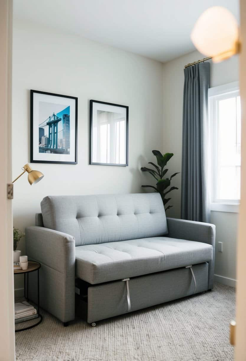 10 Small Bedroom Layout Ideas To Maximize Your Space - My Home My Globe with Sofa Bed Small Room Ideas