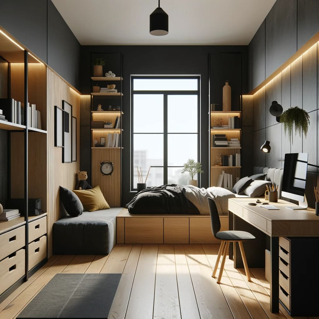 12 Modern Teen Spaces Ideas: Awesome Trends In Teenager Bedroom Design ... in Transforming Small Teen Bedrooms Into Functional and Stylish Personal Spaces
