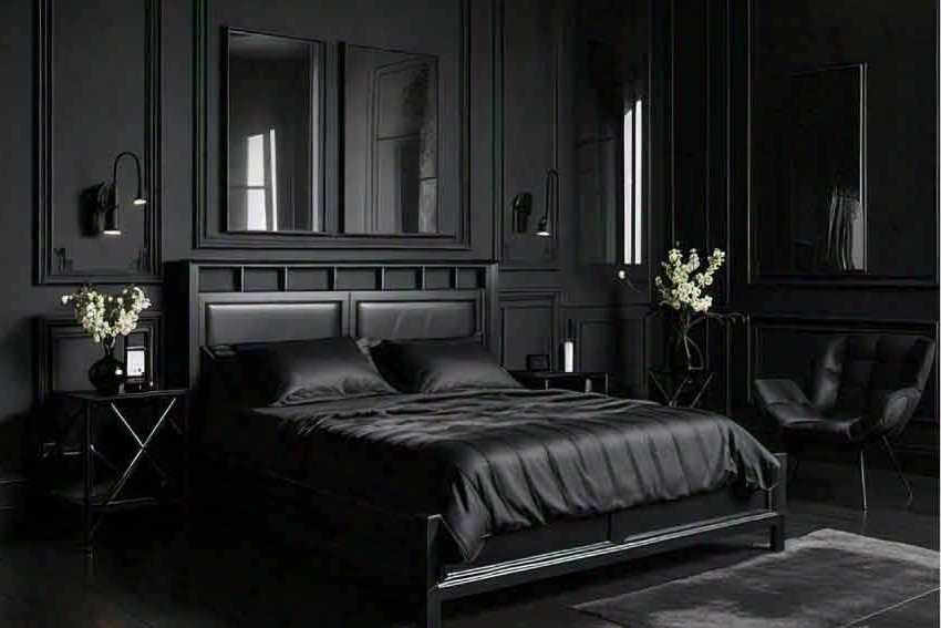 15+ Creative Black Bedroom Design Ideas For 2025 within Black Bedroom Design Trends That Actually Work in Small Spaces