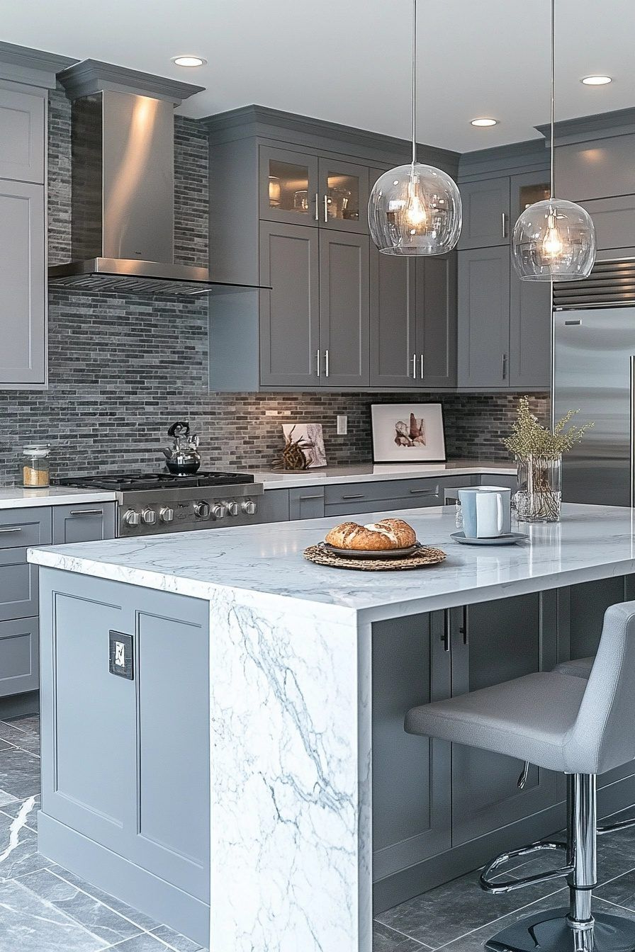 Transforming kitchens with timeless gray cabinet designs