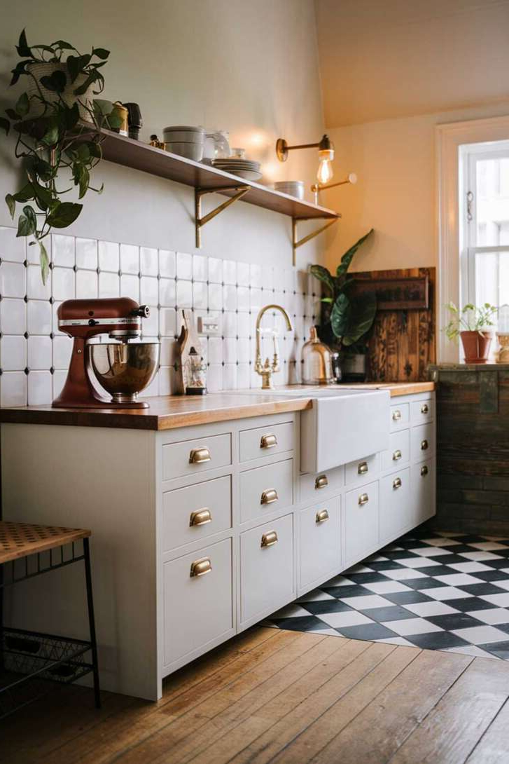 22 Modern Vintage Kitchen Decor Ideas For A Timeless Look intended for Balancing nostalgia and innovation in today&amp;amp;#039;s kitchen renovation projects