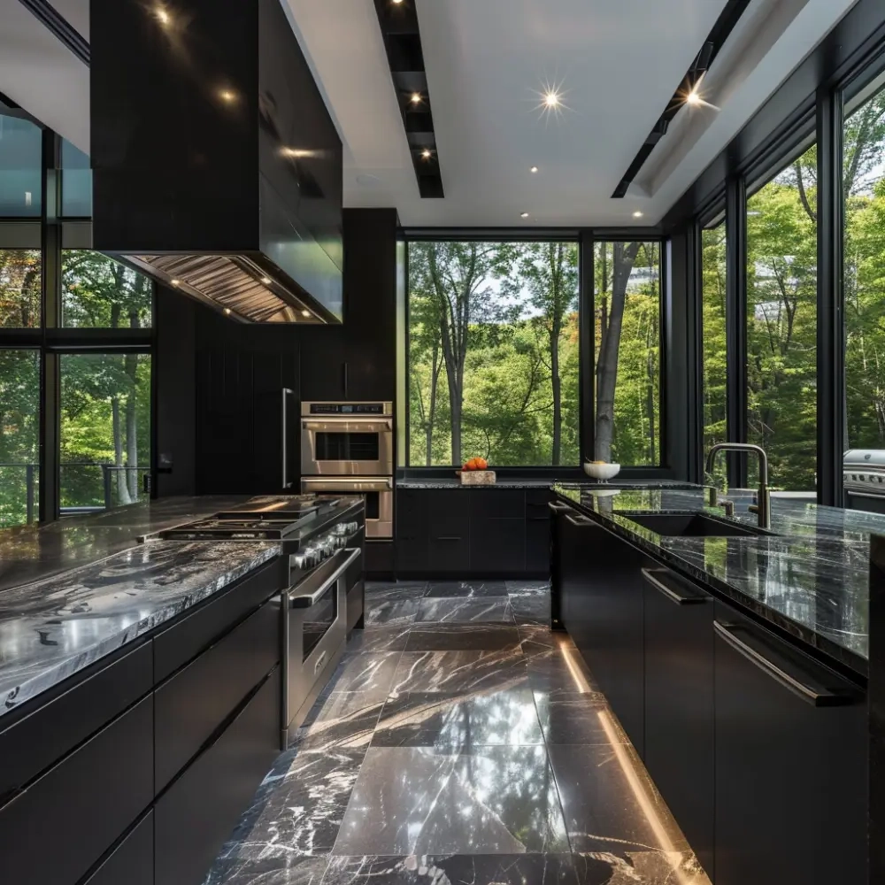 30 Black Modern Kitchen Ideas For An Air Of Sophistication with Modern Kitchen Black