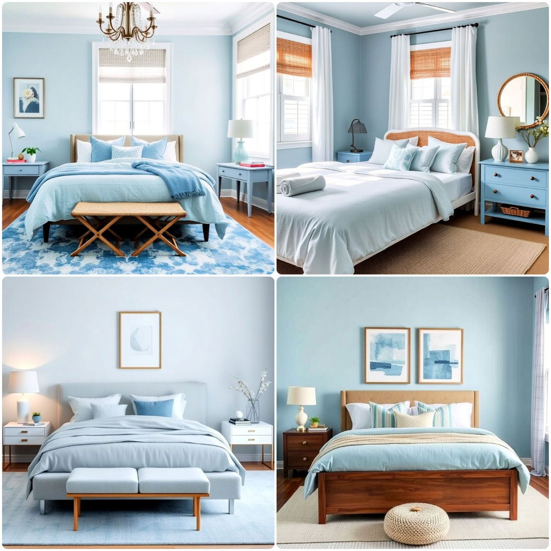 30 Light Blue Bedroom Ideas For A Calm And Serene Space within Light Blue Bedroom Design Ideas