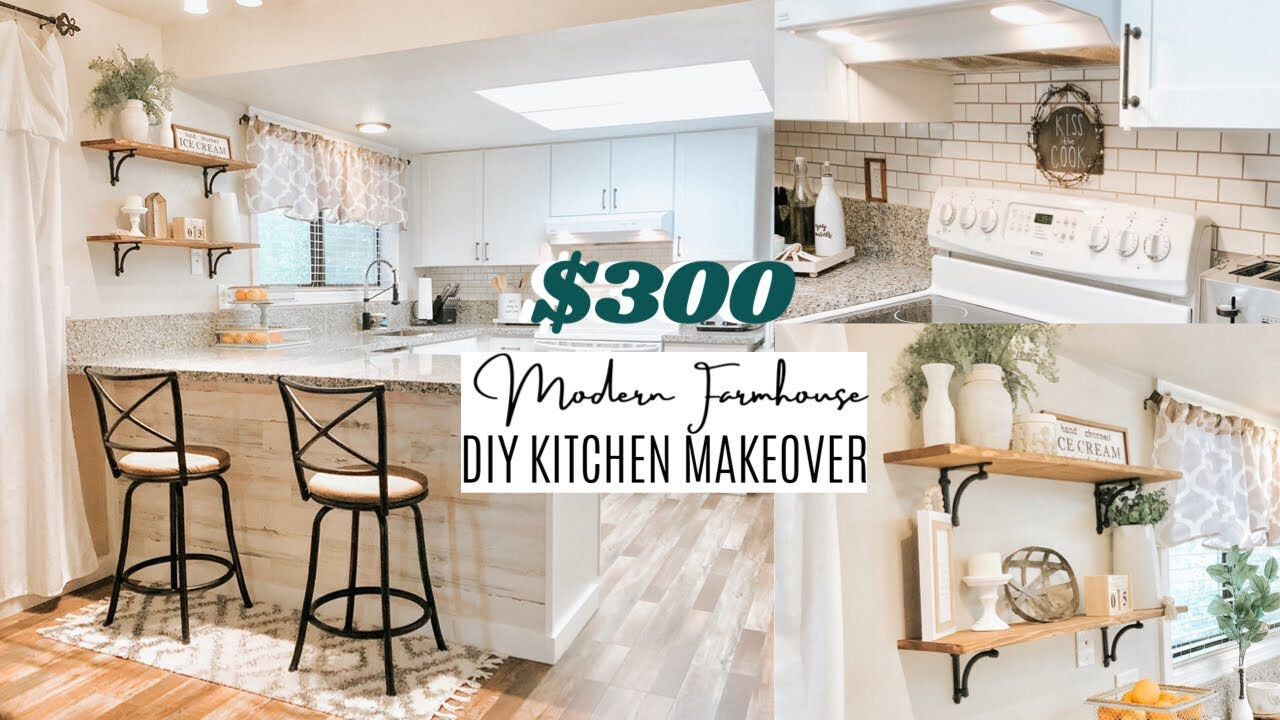 $300 Diy Kitchen Makeover | Budget Diy Kitchen Updates - Youtube pertaining to Kitchen Updates Ideas