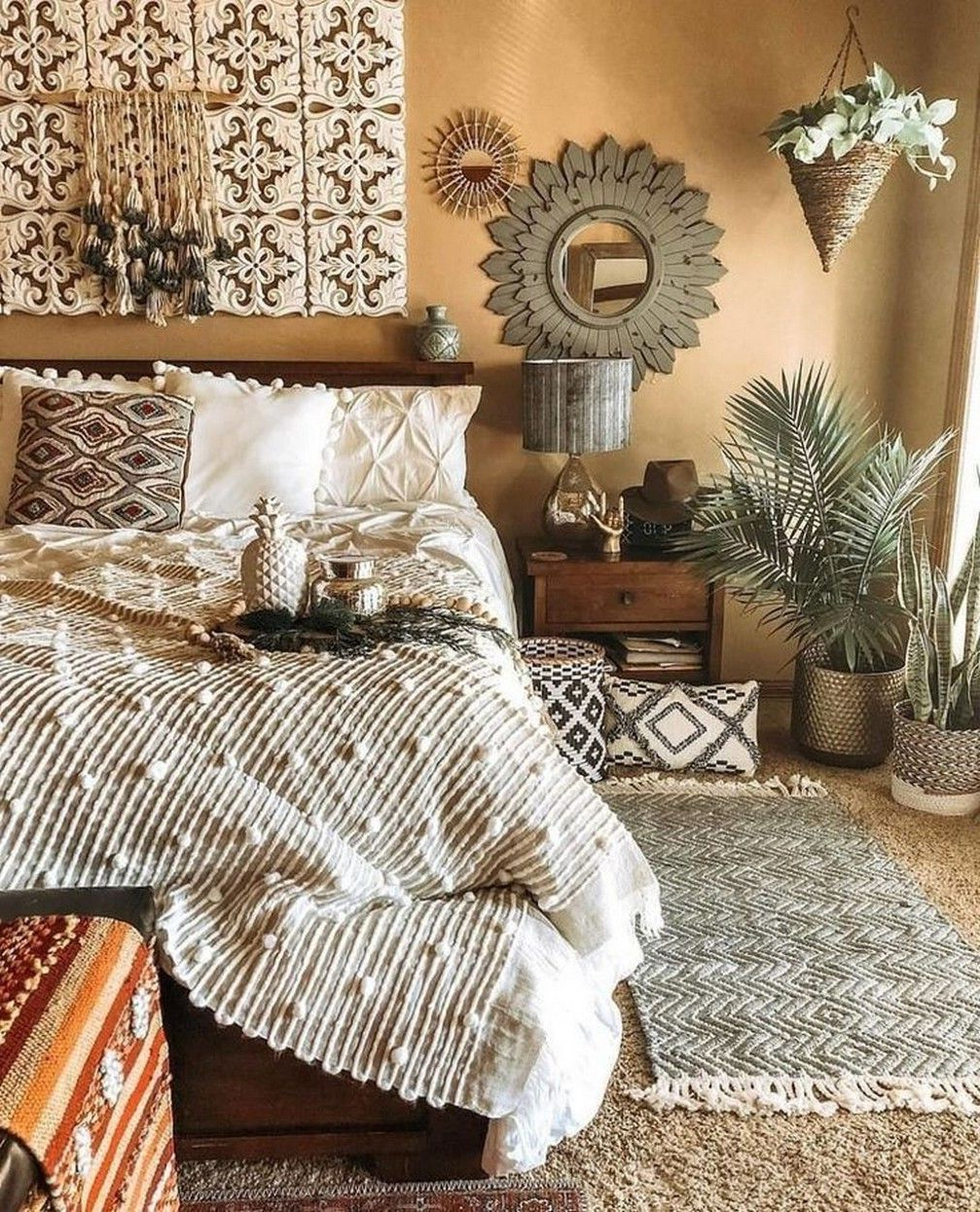 38 Unique Boho Bedroom Decorating Ideas 7 » Helpwritingessays.net In ... with Creating a Boho Bedroom That Feels Like Home
