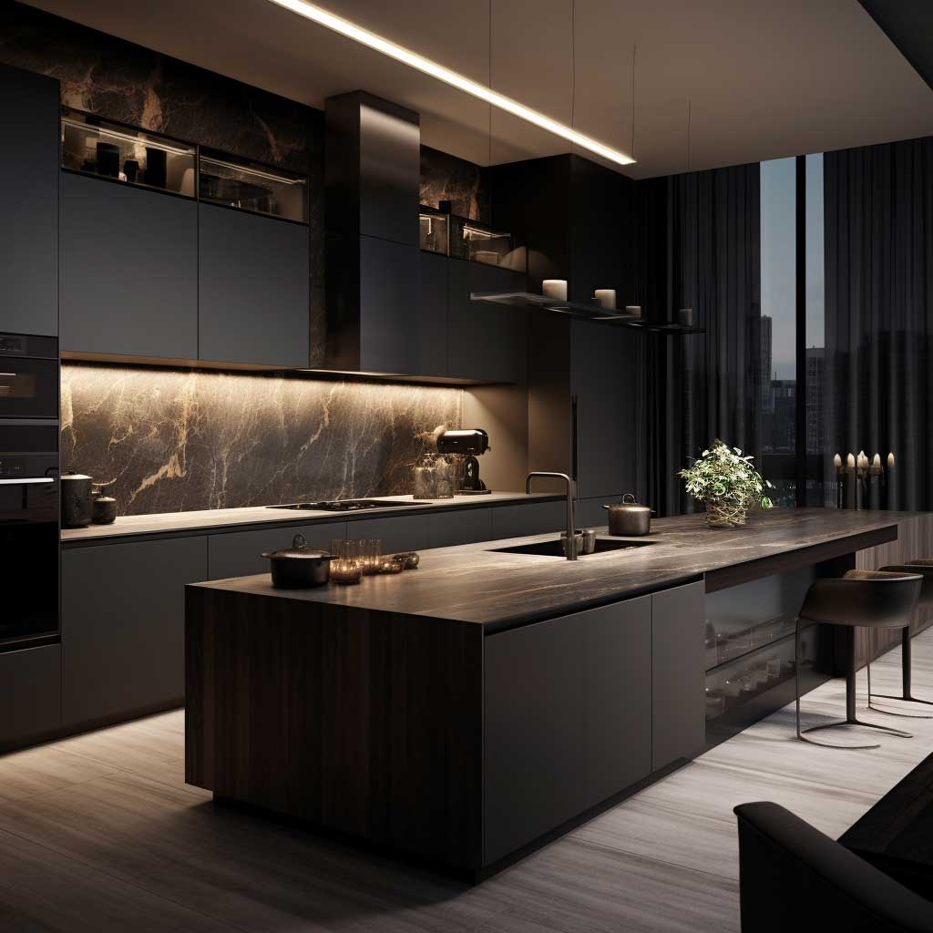 7+ Stunning Ideas For Modern Dark Kitchen Designs • 333+ Images ... throughout Modern Kitchen Black