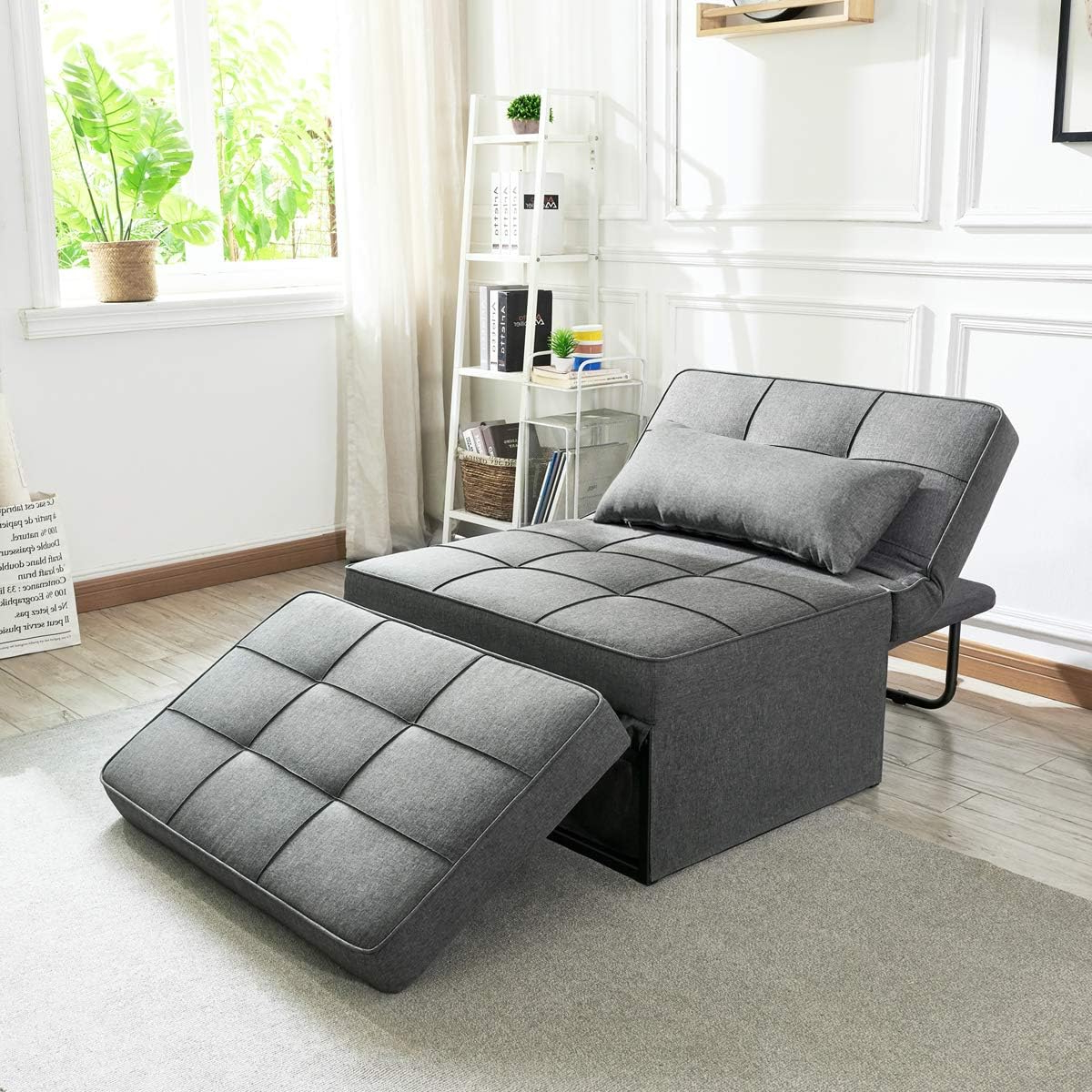 Amazon.com: Vonanda Sofa Bed, Convertible Chair 4 In 1 Multi-Function ... throughout Small Sofa Bed Chair