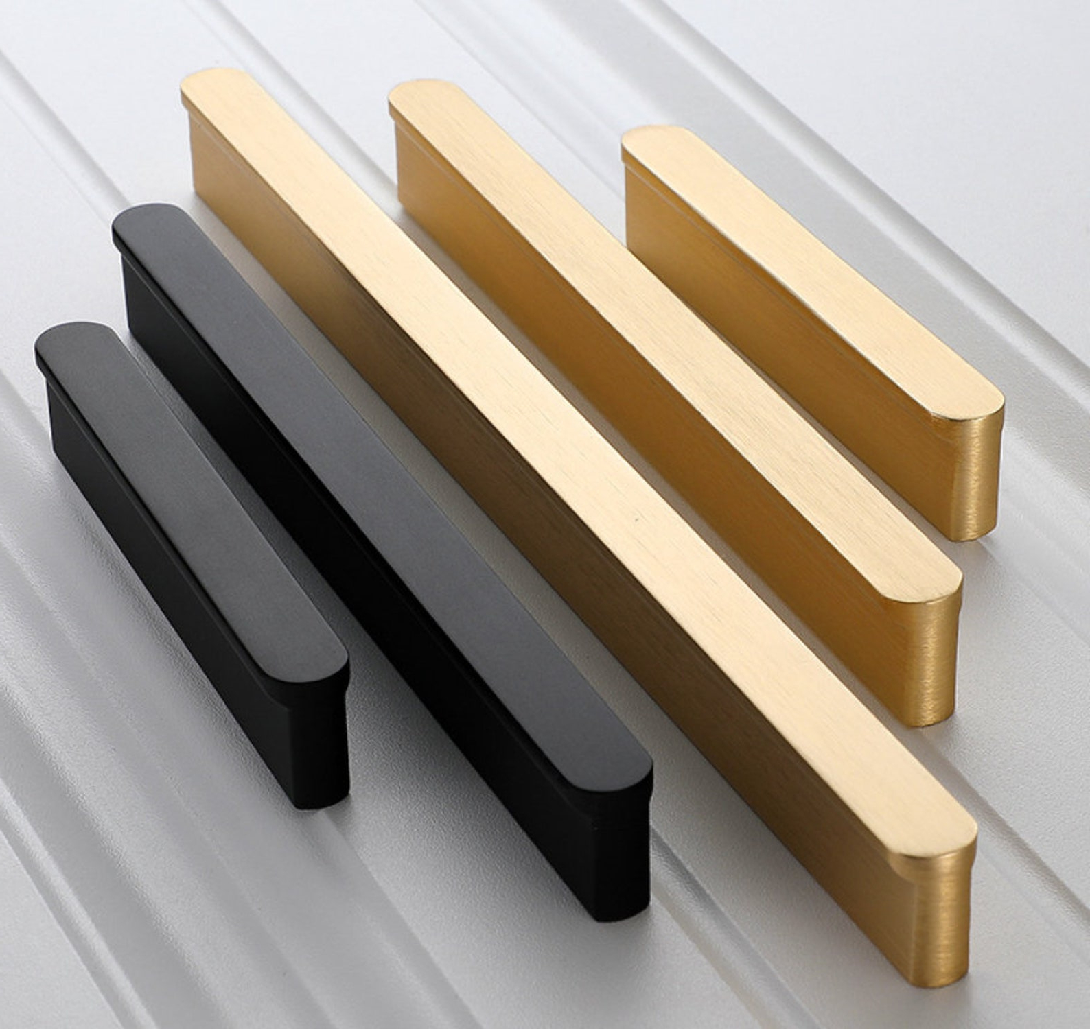 Black Gold Kitchen Cabinet Pulls Modern Door Handles Round T | Etsy regarding Modern Kitchen Knobs And Pulls