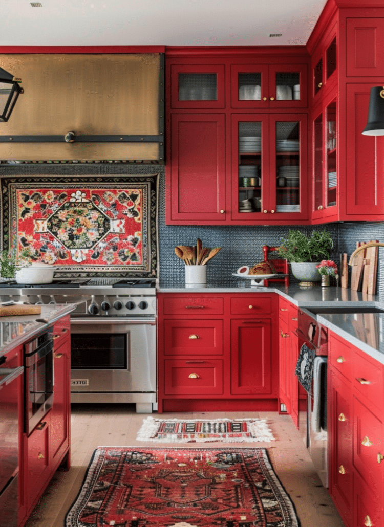 Bold And Beautiful: 25 Red Kitchen Ideas That Make A Statement - Unique ... inside Kitchen Ideas Red