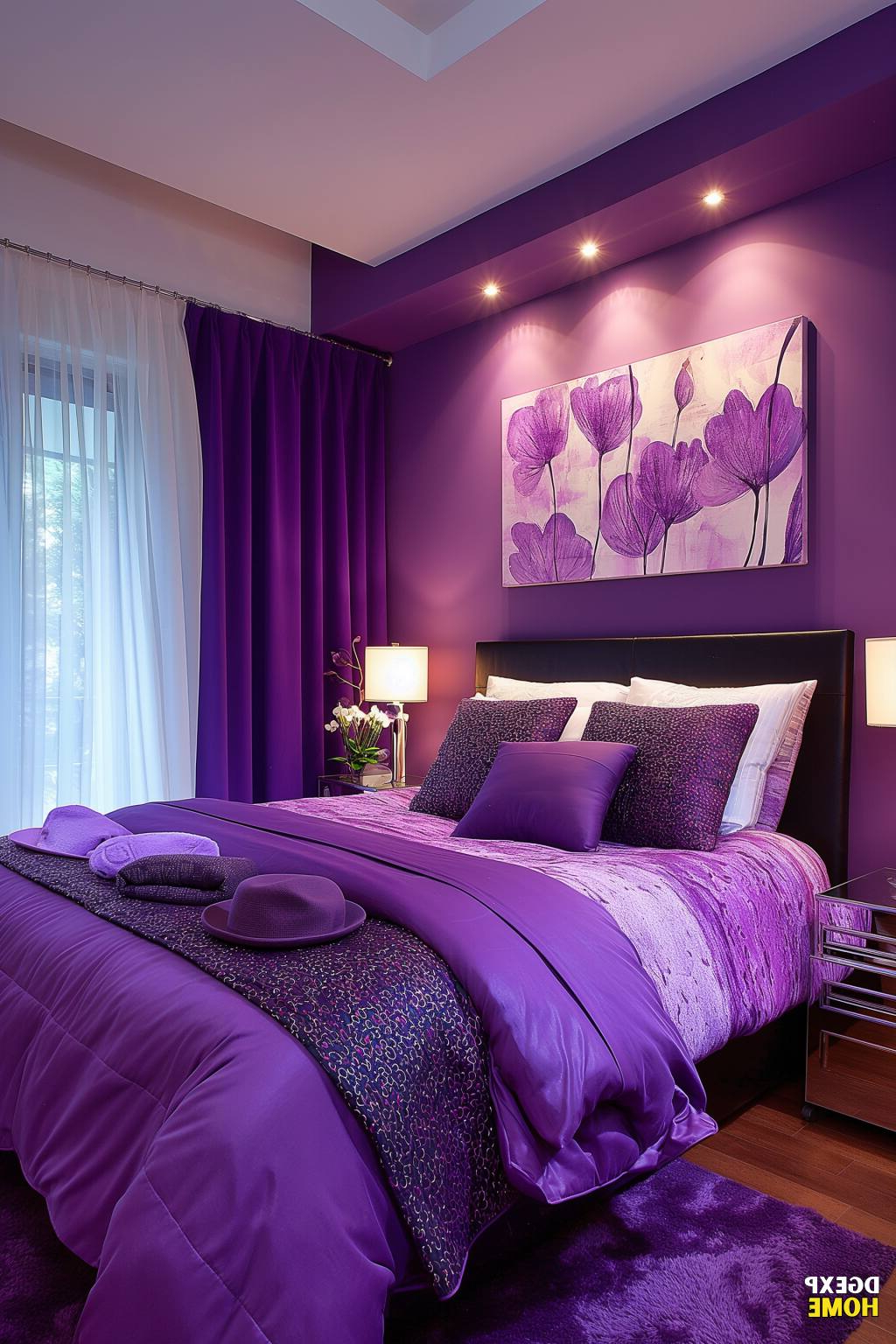 Bold And Beautiful Purple Bedroom Designs To Try Now for Purple Bedroom Design Ideas