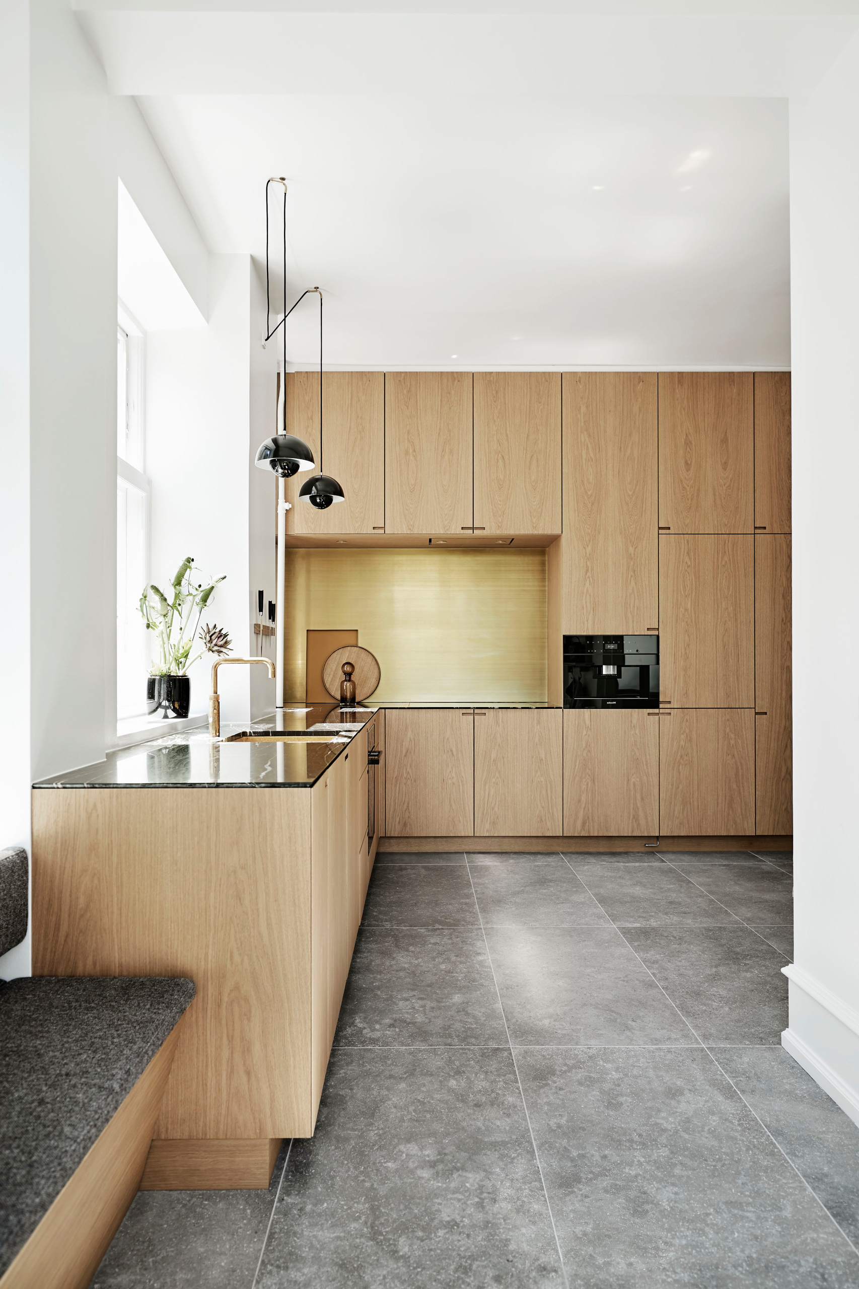 Contemporary Kitchen Flooring 16 Mid Century Modern Kitchen Ideas To inside Color psychology in contemporary kitchen tile floor design