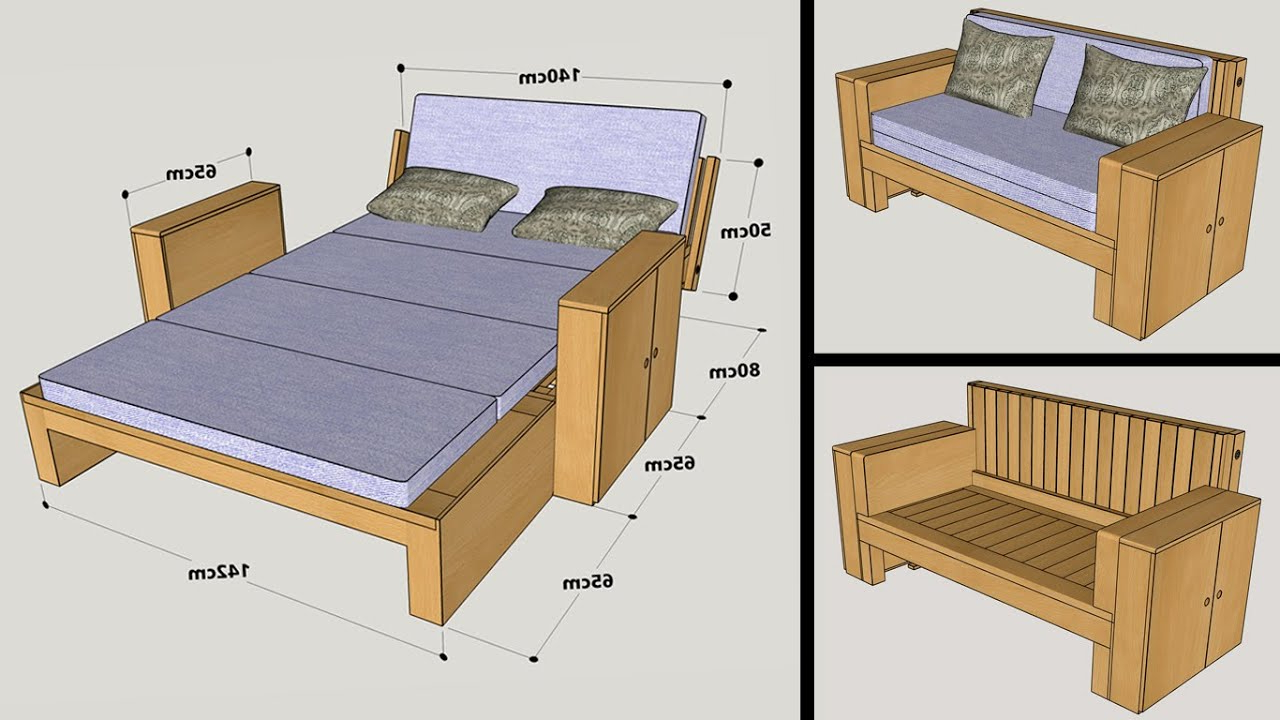 Diy Sofa Bed pertaining to Bed Couch Design Simple