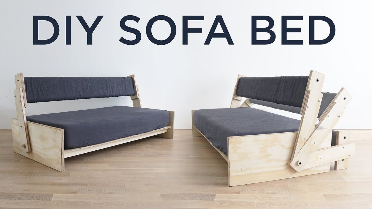 Diy Sofa Bed - Youtube with regard to Sofa Bed Ideas For Small Spaces Diy