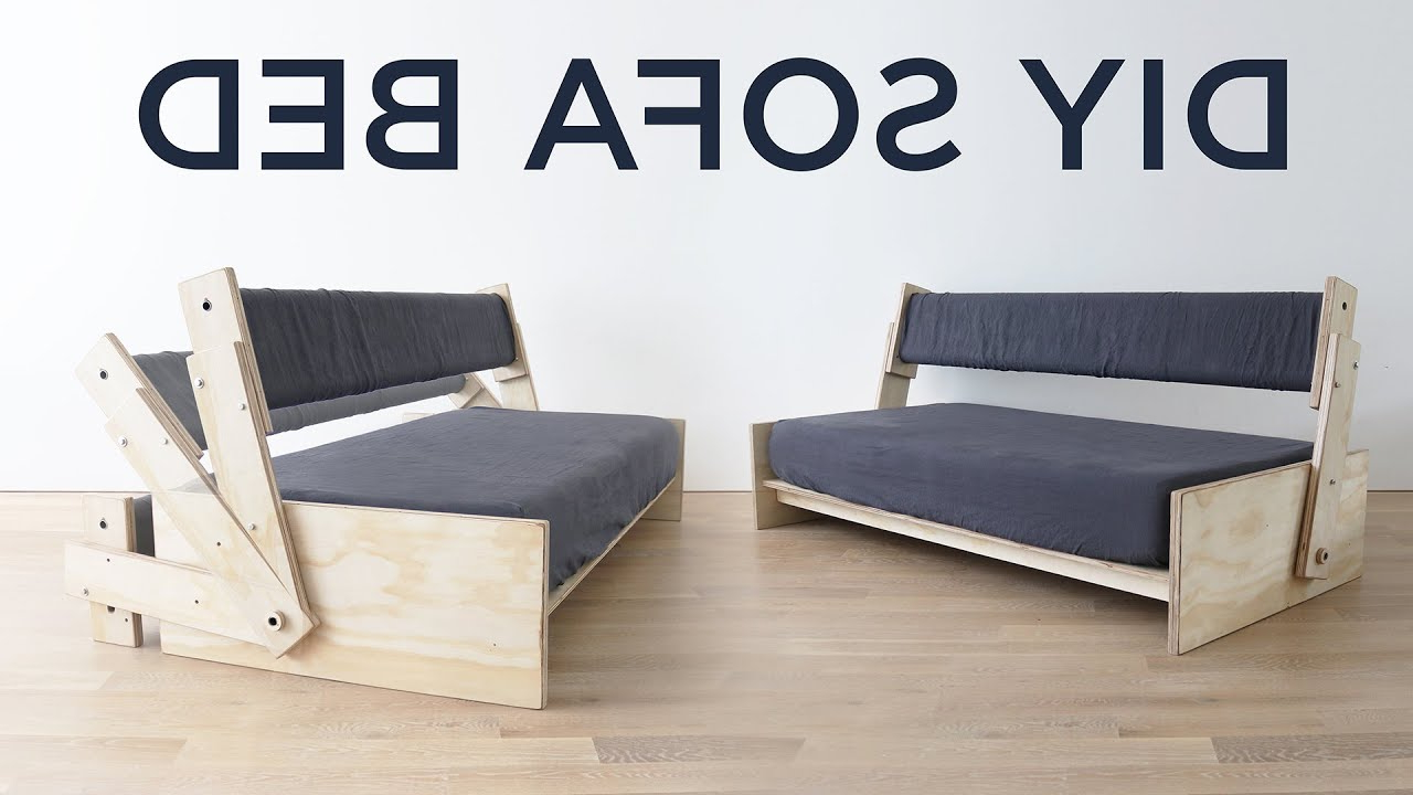 Diy Sofa Bed - Youtube with regard to Sofa Bed Ideas For Small Spaces Diy