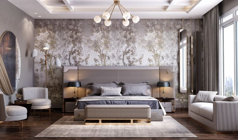 Dress Your Contemporary Bedroom Design With These Wallpaper Ideas pertaining to Wallpaper Bedroom Design Ideas