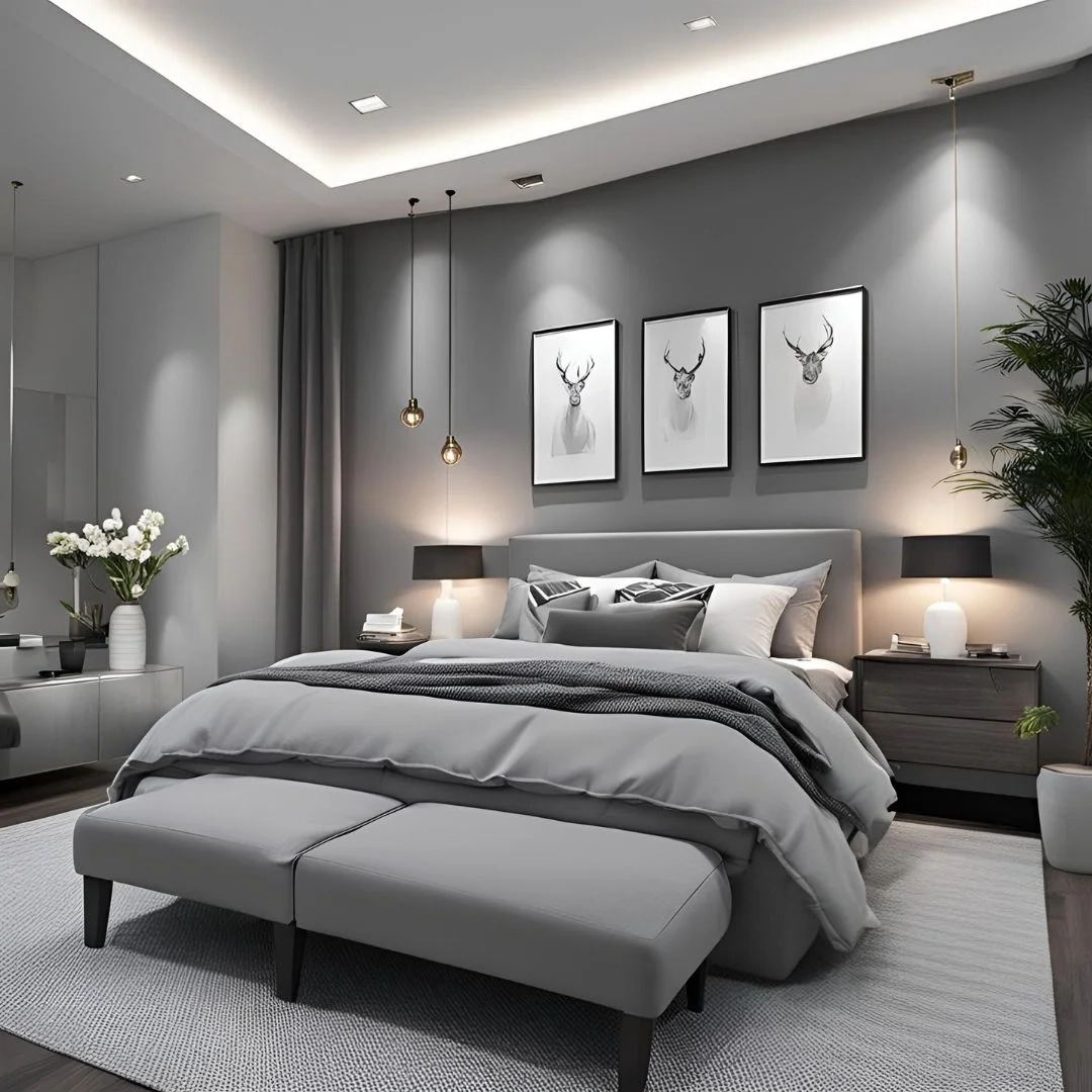 Transforming your sleep space with timeless grey color combinations