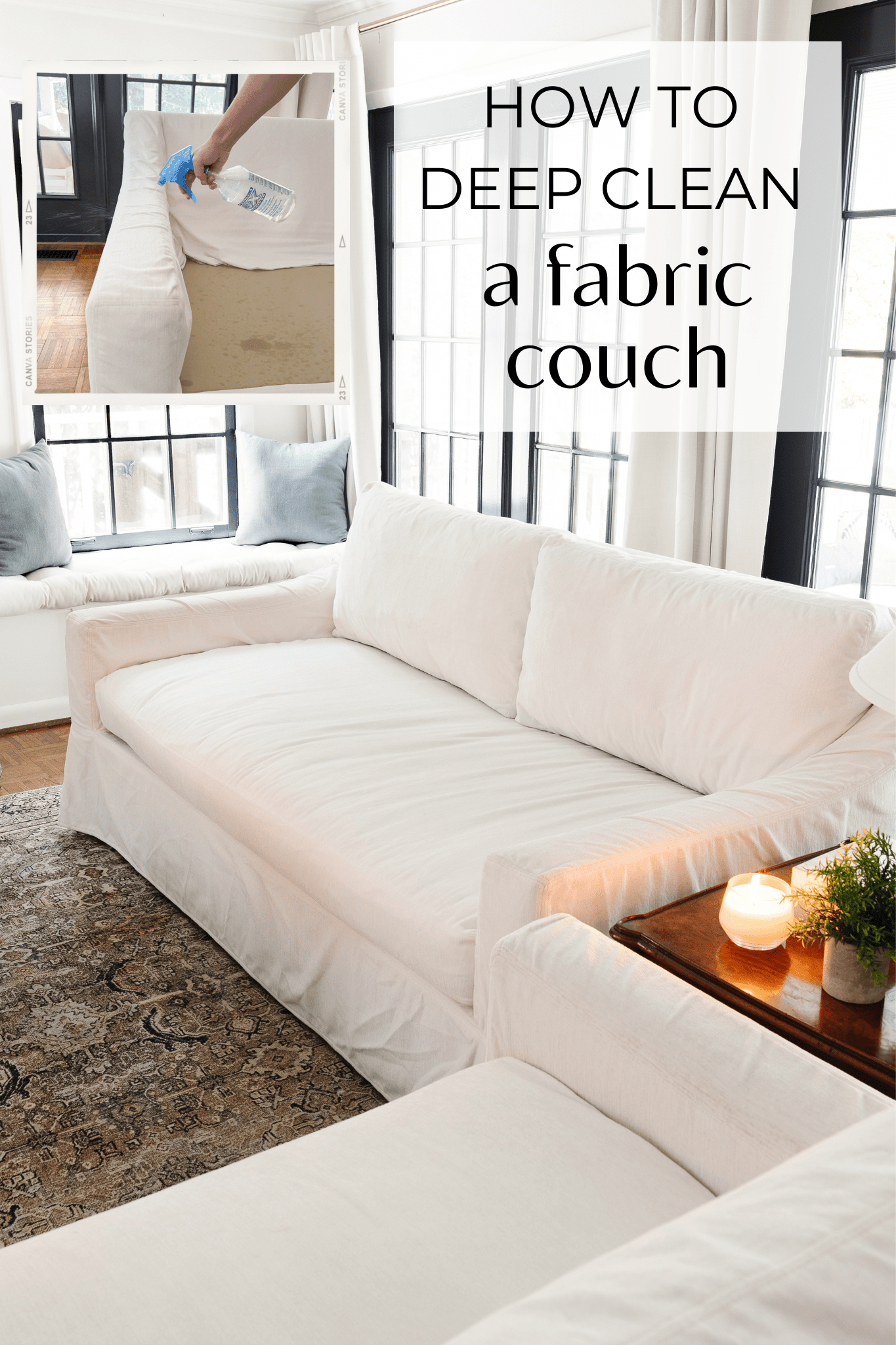 How To Clean A Fabric Couch - Design It. Style It. in How to Clean a Sofa Bed Without Damaging the Fabric