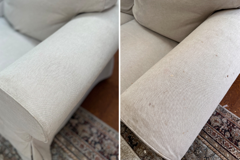 How To Deep Clean A Fabric Sofa Or Chair (Easily!) - Full Hearted Home pertaining to Expert Tips for Deep Cleaning Sofa Beds in Hard-to-Reach Areas