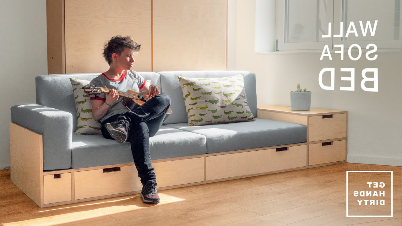 How To Make A Sofa For The Wall Sofa Bed System // Tiny Apartment Build ... within Maximizing space efficiency through clever DIY sofa bed designs