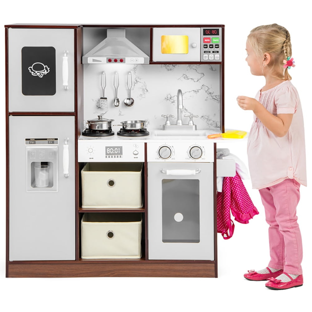 Kadyn Play Wooden Kitchen Sets,Kids Kitchen Playset, Pretend Chef ... pertaining to Modern Kitchen Playset