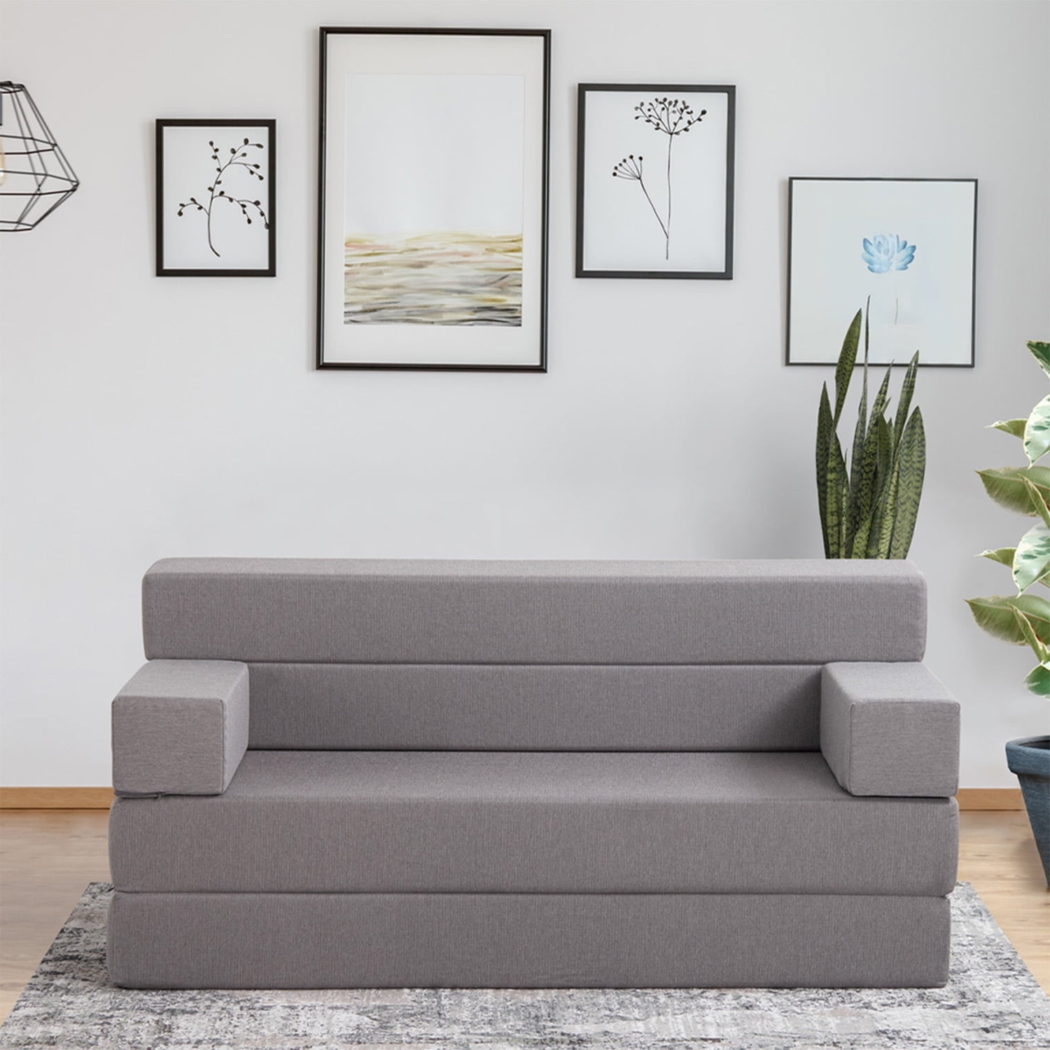 Melisa Foldable Sofa Bed – Space-Saving Single Bed For Small Rooms ... with Minimalist Convertible Sofa