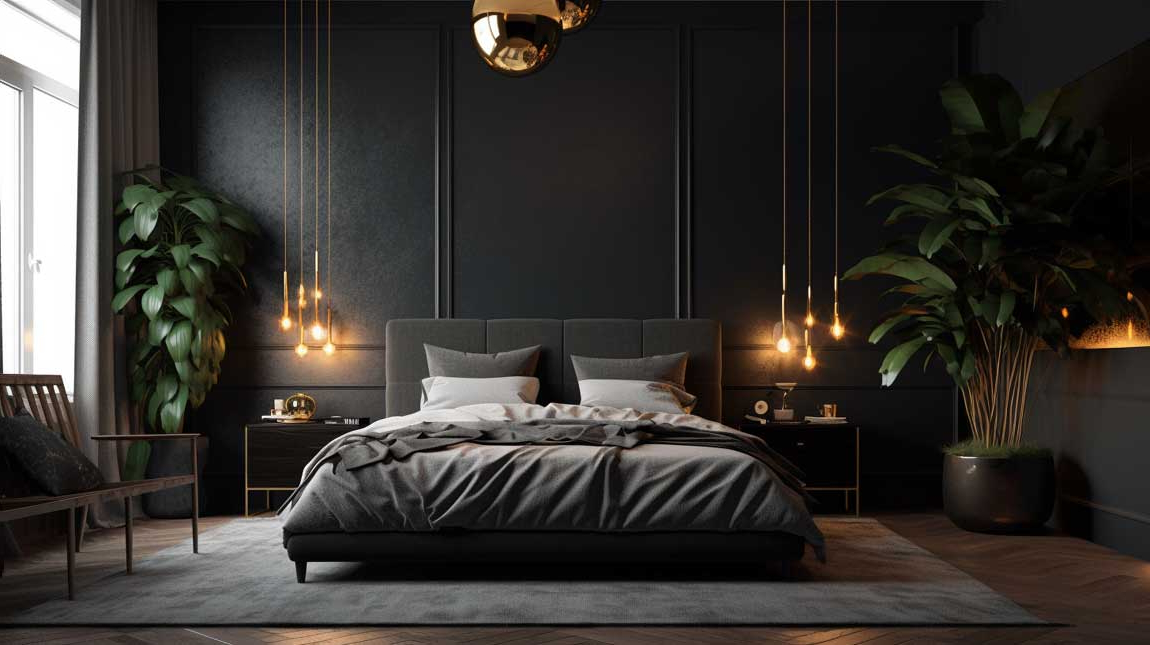 Modern Bedroom Design Ideas Black And White At Shanita Matheny Blog within Black Bedroom Design Trends That Actually Work in Small Spaces