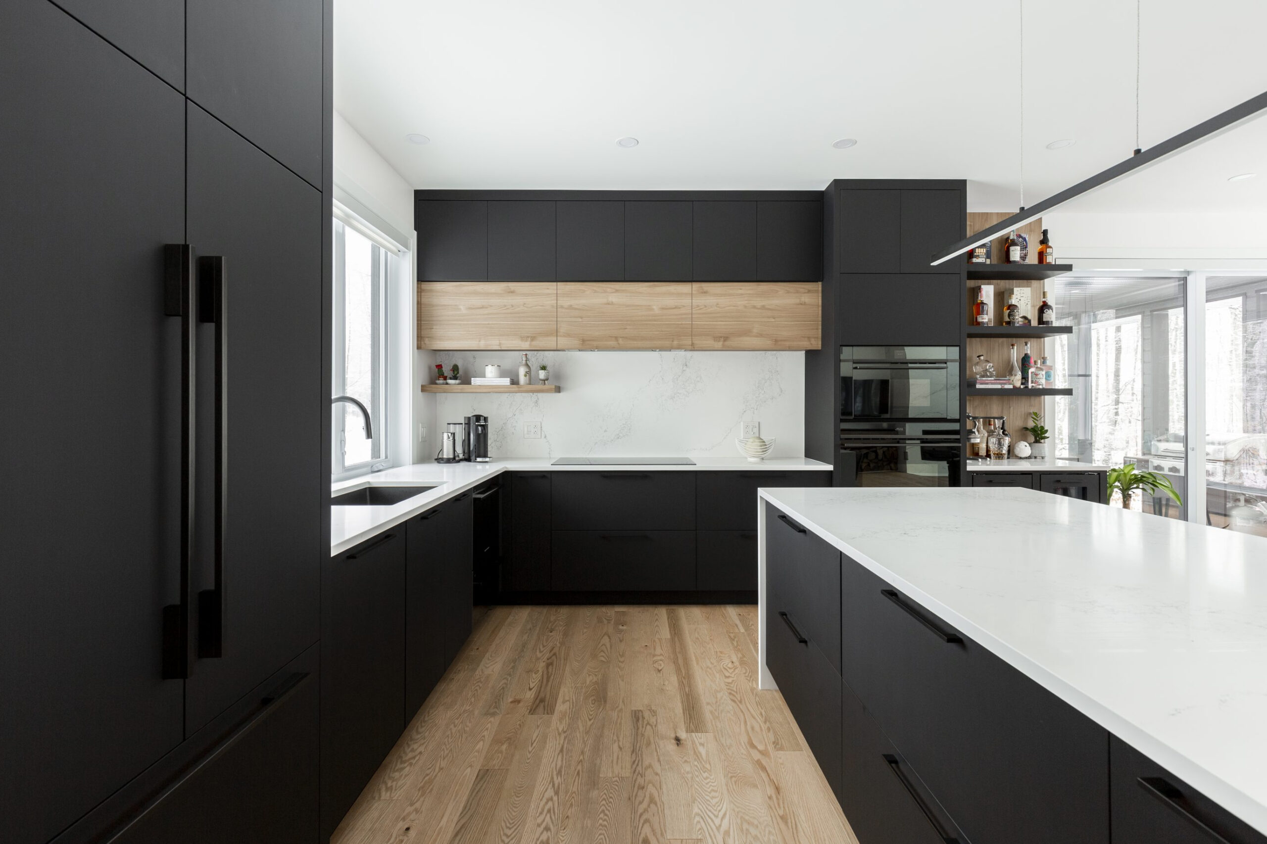 Modern Black Kitchen Cabinets with Modern Kitchen Black Cabinets