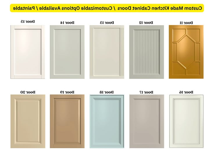 Modern Custom Kitchen Cabinet Doors Available In 10 Unfinished Designs ... with Modern Kitchen Doors