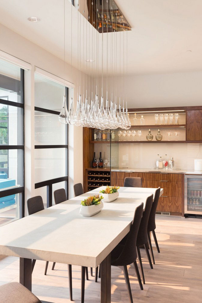 Modern Kitchen Table Lighting in The science behind choosing the right modern kitchen lighting above dining areas