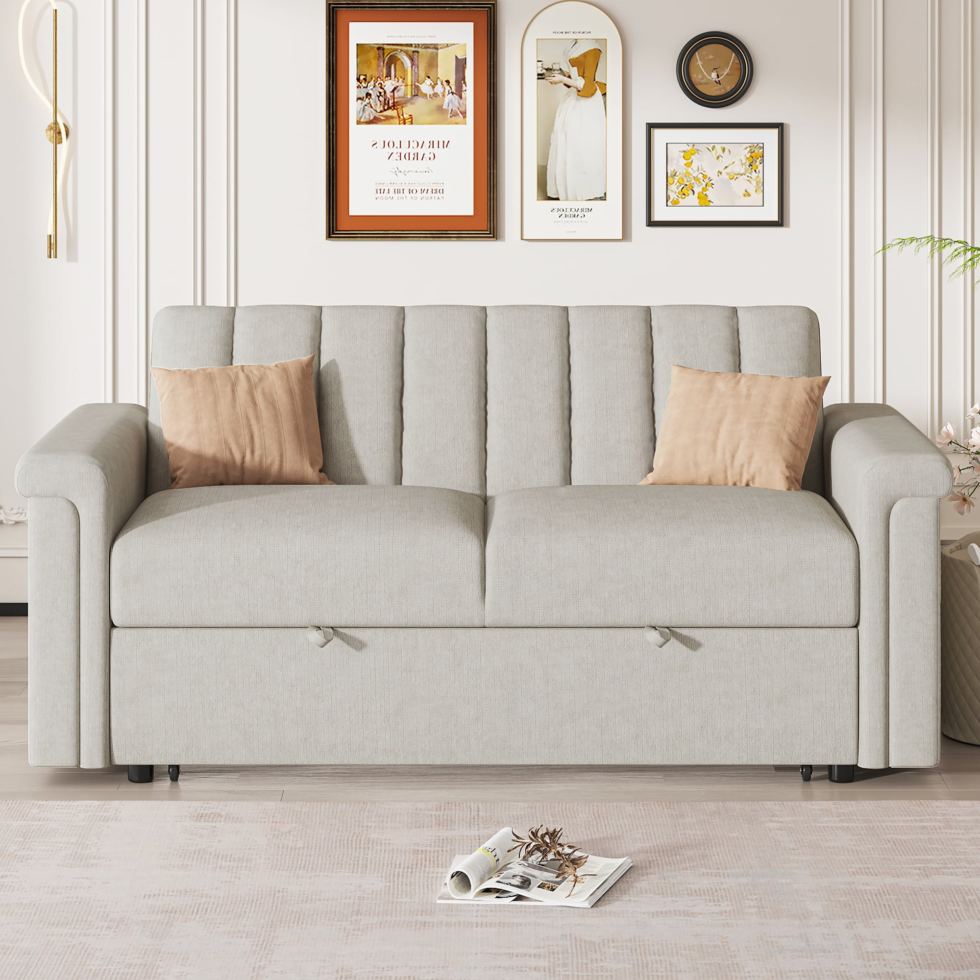 Modern Sofa Couch Bed, Loveseat Sofa Couch For Living Room, Bedroom ... with regard to How to select a sofa bed couch that works for your space
