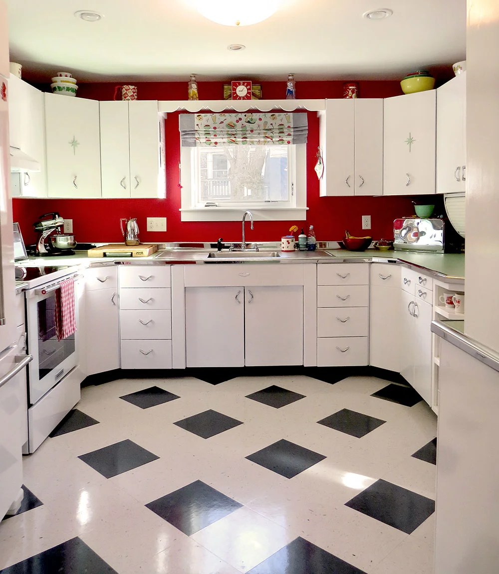 Our 50S Kitchen Renovation - The Final Wrap Up — Natalie Curtiss ... intended for Balancing Retro Style and Contemporary Needs in Your Kitchen