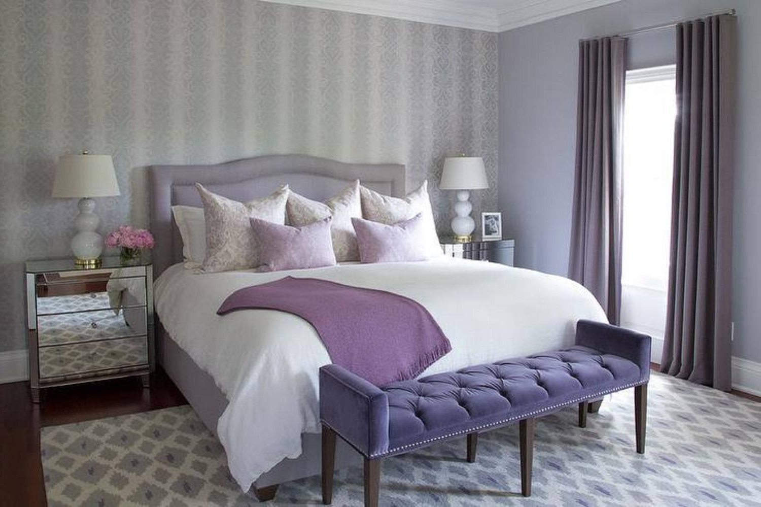 Purple Bedrooms Tips And Decorating Ideas with Purple Bedroom Design Ideas