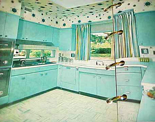 Retro Rooms: The 1950S Kitchen - Hooked On Houses within Modern 50S Kitchen
