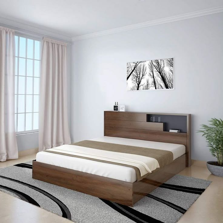 Simple Bed Frame Design within Bedroom Furniture Design Simple Latest