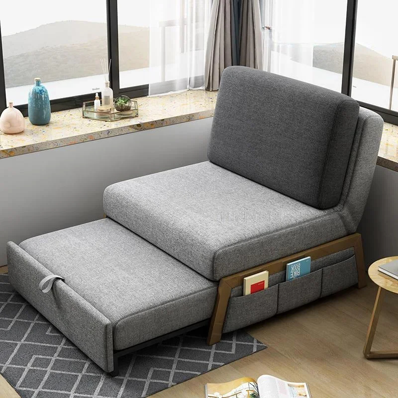 Simple-Modern-Single-Sofa-Bed-For-Small-Apartment-Dormitory-Balcony ... pertaining to Maximizing Small Spaces with Smart Sofa Bed Solutions