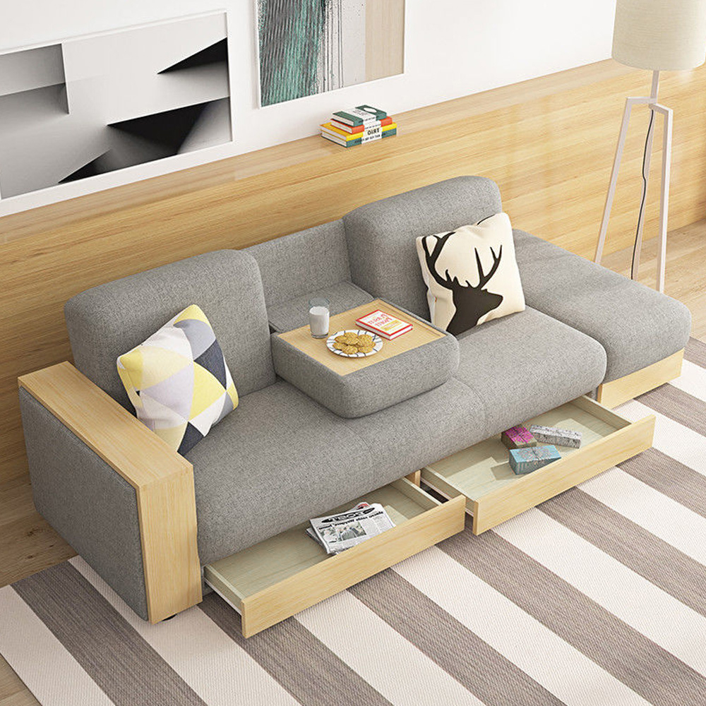 Maximizing space efficiency with simple sofa bed storage designs