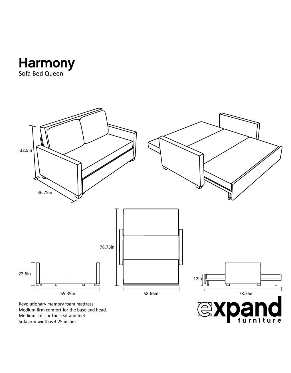 The Harmony Queen Sofa Is A Redefined Sofa Bed System With A Sleeping ... intended for How to Measure Your Queen Sofa Bed Correctly
