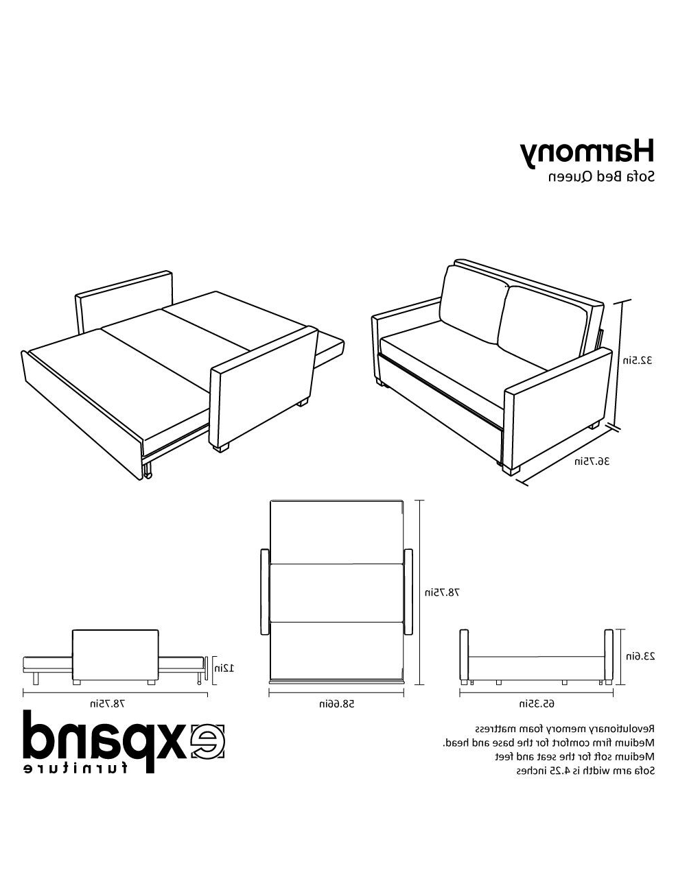 The Harmony Queen Sofa Is A Redefined Sofa Bed System With A Sleeping ... intended for How to Measure Your Queen Sofa Bed Correctly